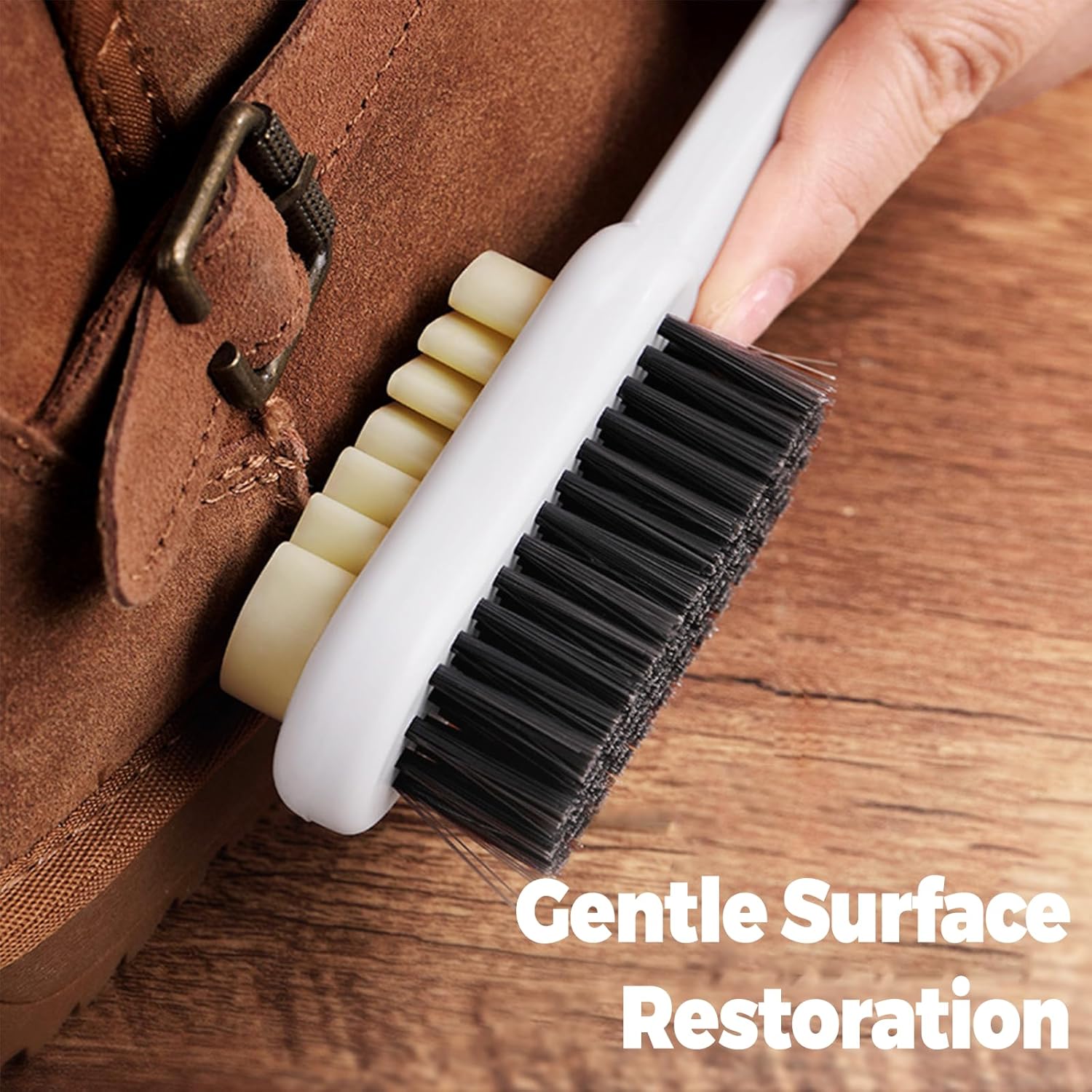 1pc 스웨이드 청소 브러시, 긴 손잡이 2면 고무,  - Shoe Cleaning Brush 리뷰 및 가격